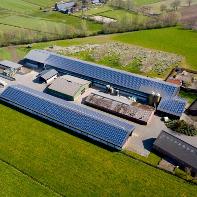 Zonnepanelen gemengd bedrijf Kootwijkerbroek